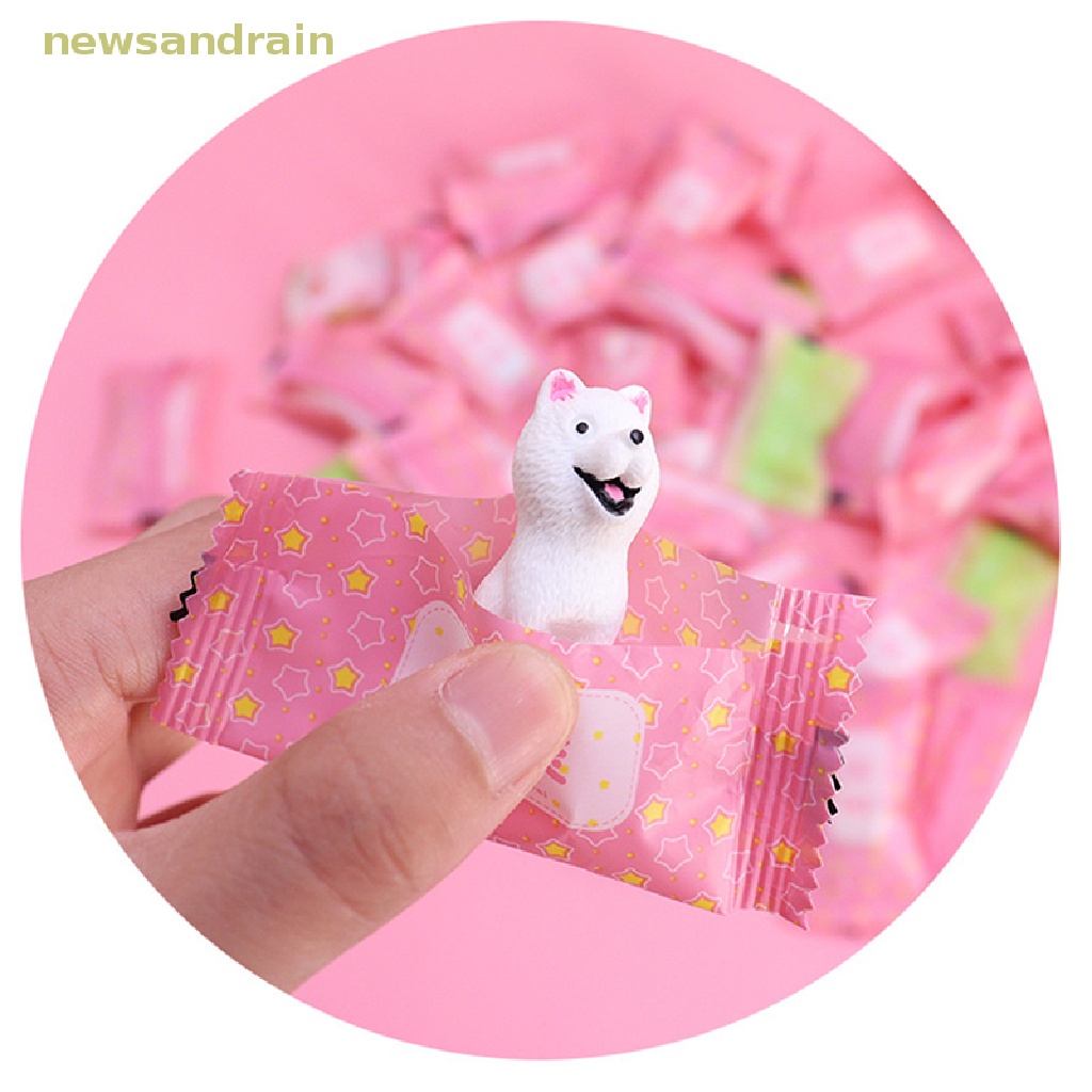 Newsandrain Set 5 Hộp Đồ Chơi Mô Hình Động Vật Mù Bất Ngờ Giả Túi Kẹo Đẹp
