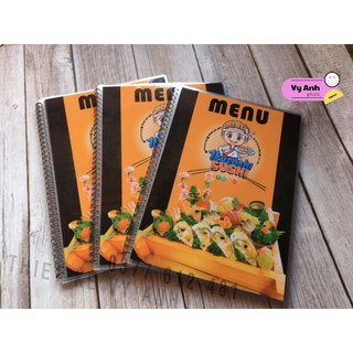 Menu A5, A4 đã ép plastic