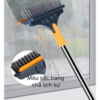 Chổi Chà Sàn Nhà Tắm Thông Minh Thiết Kế Đầu Gạt Nước Và Đầu Chổi Xoay 120 Độ Quét Nhà Siêu Sạch Mọi Góc Bẩn