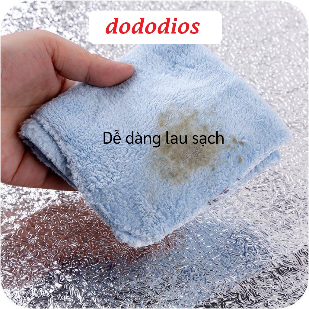 Giấy bạc dán bếp cách nhiệt dododio Cuộn decal dán tường nhà bếp chống thấm bền đẹp (1 cuộn kích thước 2mx60cm, 3mx60cm)