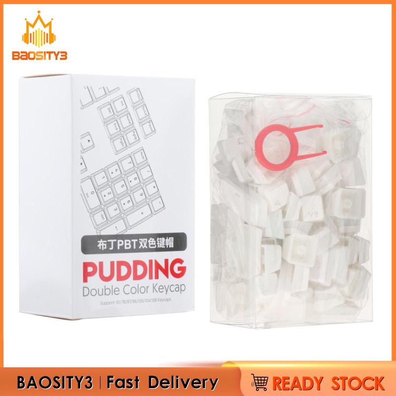 Bộ nút bàn phím PBT hình pudding thay thế cho PC chơi game