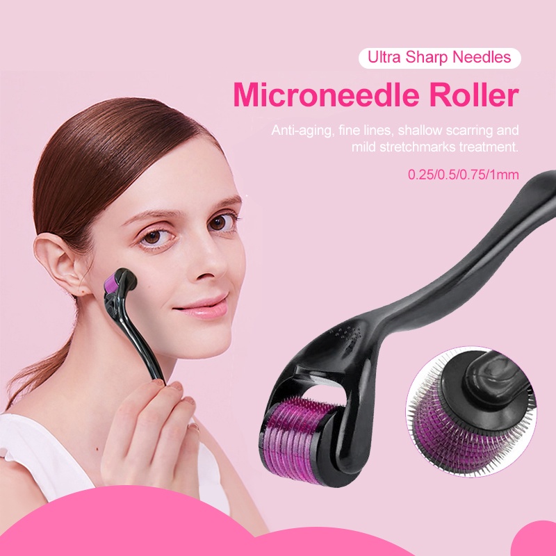 Cây Lăn Kim 540 Derma Roller 0.2-2mm Chăm Sóc Da Mặt Và Tóc