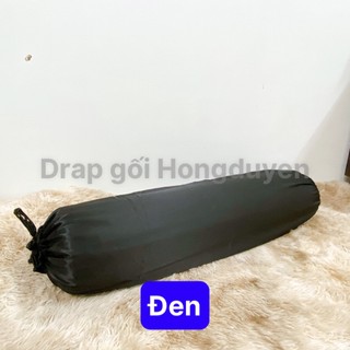 Bộ Drap/Ga/Ra phi trơn KO Mền/Chăn 1m6/1m8 (chân nệm dưới 15cm) màu đen. drap gối codipa