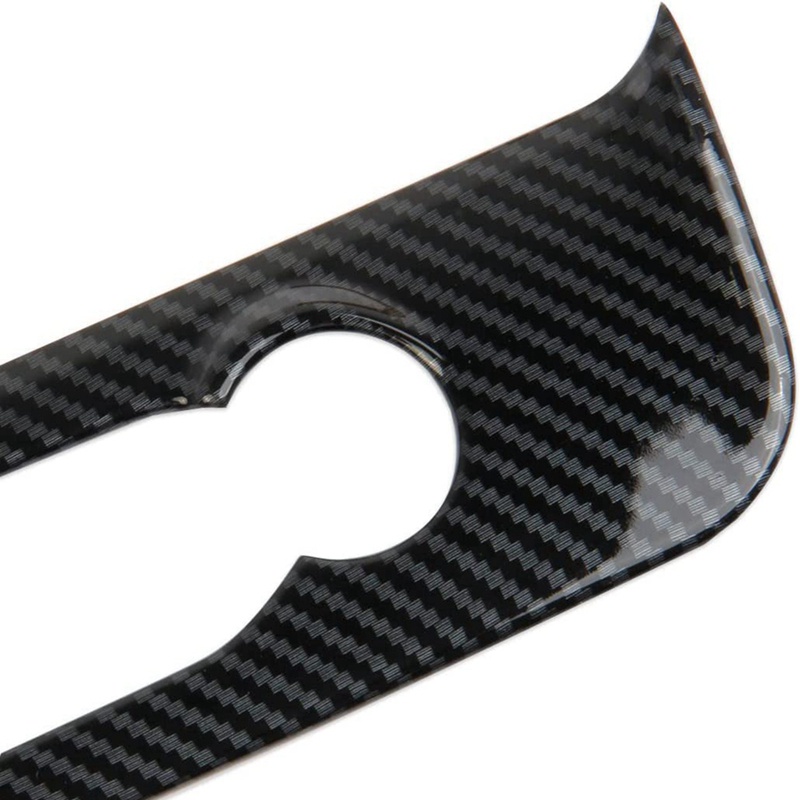 Khung Nhựa ABS In Họa Tiết Sợi Carbon Dán Bảng Điều Chỉnh Trung Tâm Điều Chỉnh Được Cho Ford Maverick 2022 +