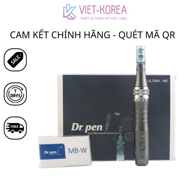 Dr Pen Bút Derma Điện Ultima M8, Máy Làm Đẹp T..rị Liệu Bút Vi Kim Chuyên Nghiệp Con Lăn Derma Hiển Thị Kỹ Thuật Số