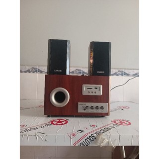 Loa vi tính bluetooth enkor s2850 nâu likenew 95%