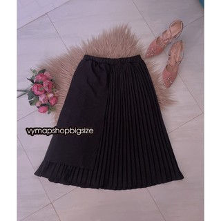chân váy dài xếp ly vạt đắp BIGSIZE