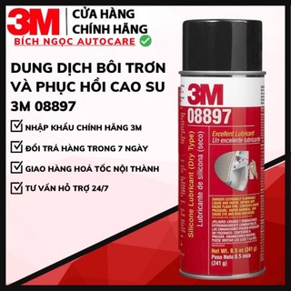 Dung dịch bôi trơn ron cao su cửa kính, bảo vệ lằm mới cao su ô tô dạng khô, 3M Chính hãng