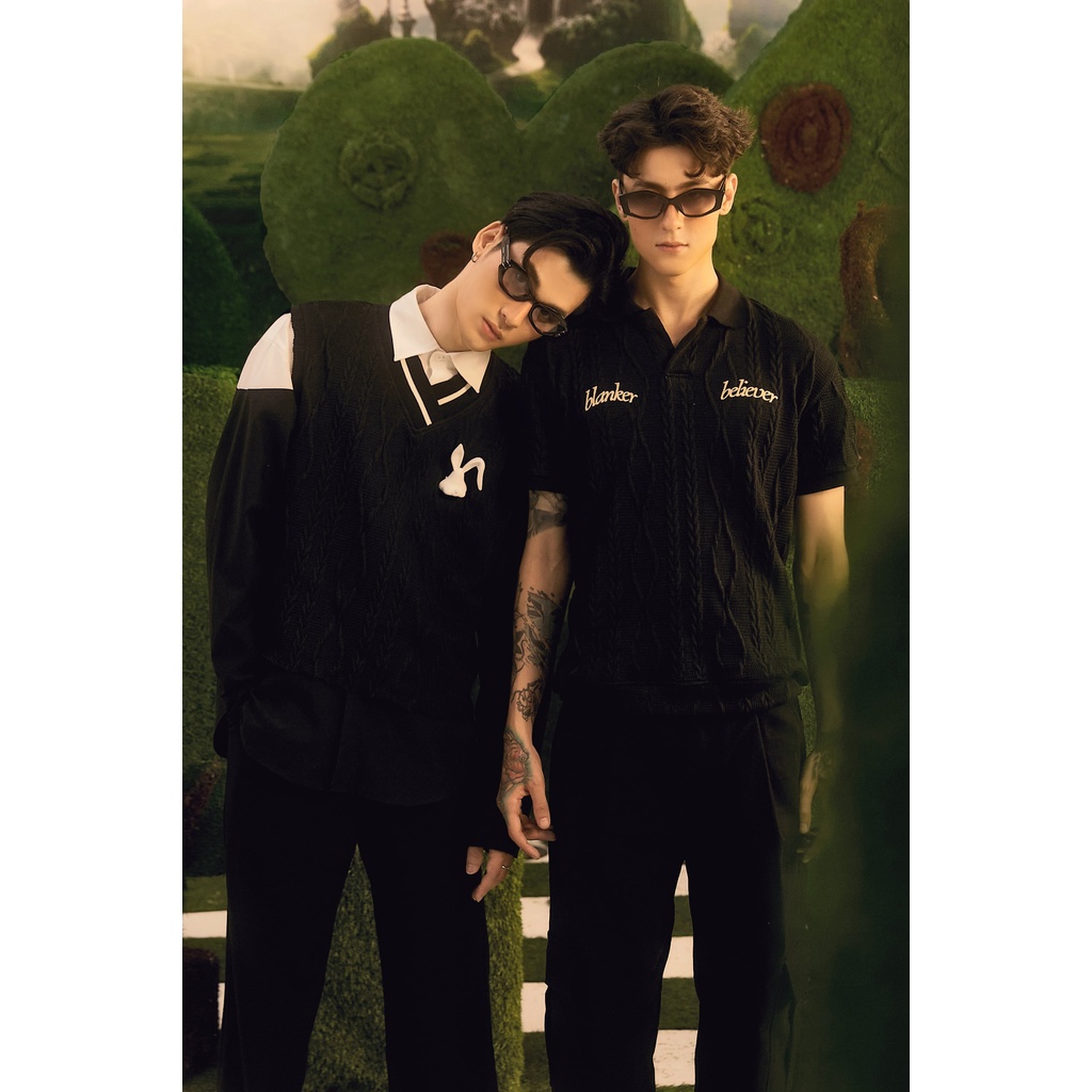 BLANKESPACE Áo Tanktop CROP TANKTOP Vải Cotton Đan Sợi Thời Trang Nam Nữ Unisex (TẶNG PHỤ KIỆN GÀI CON THỎ)