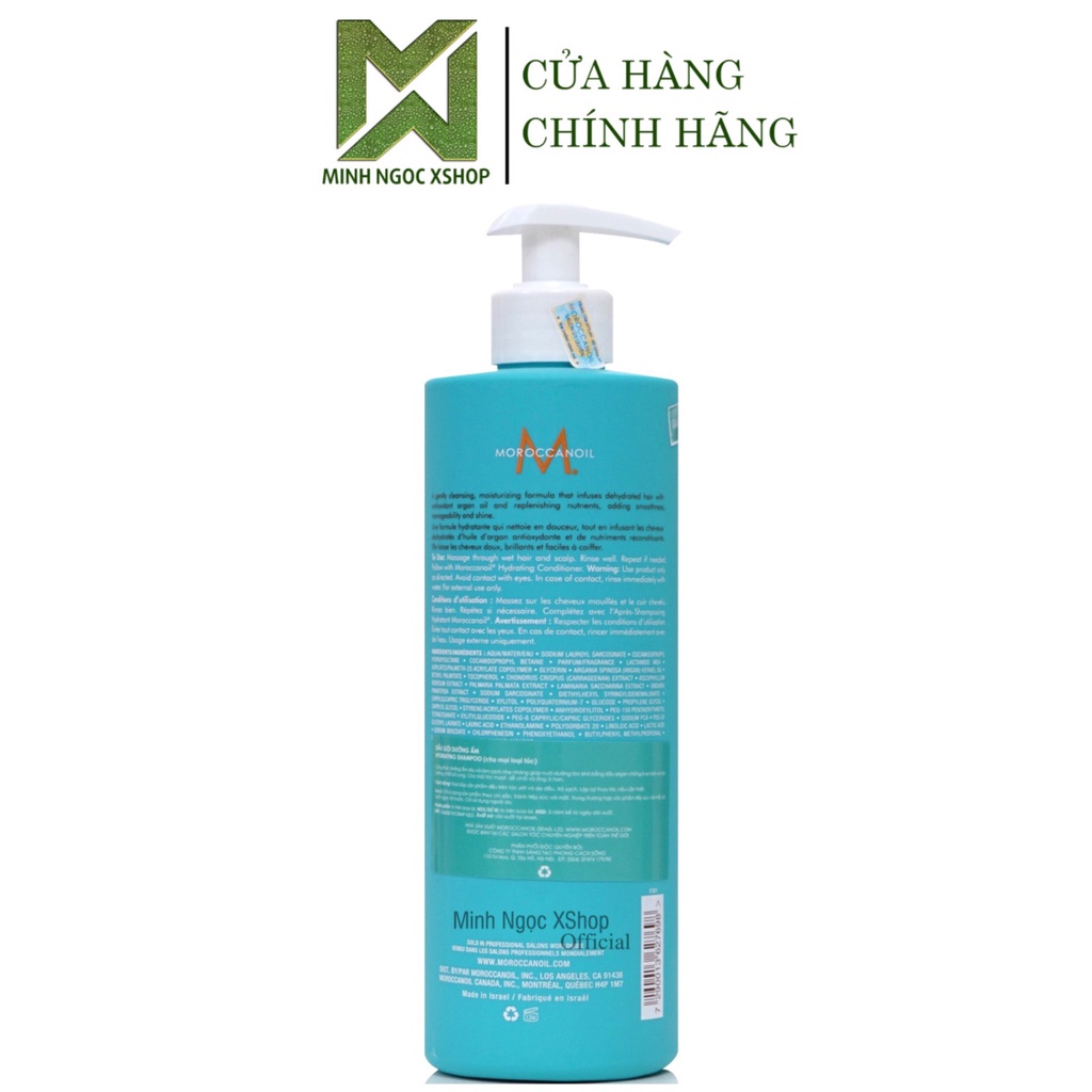 Dầu gội dưỡng ẩm Moroccanoil Hydration 500ML