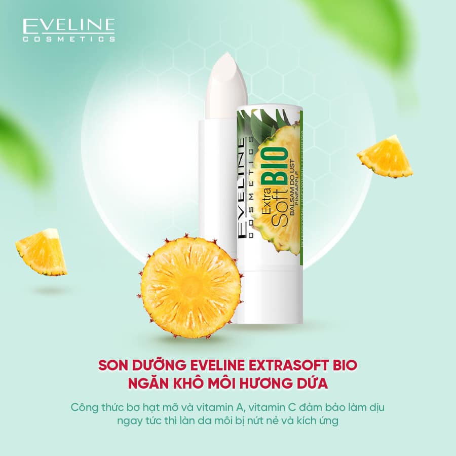 Son Dưỡng Môi Eveline Extra Soft Bio Hương Trái Cây 4g