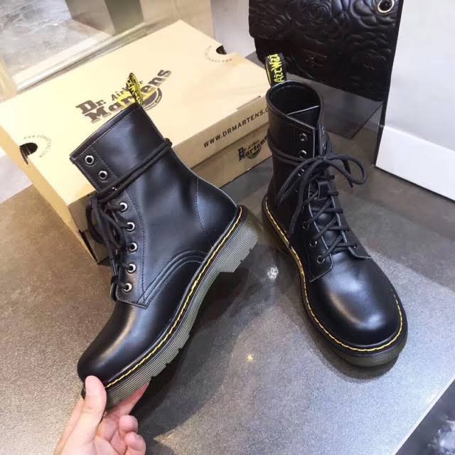 Giày Bốt da Dr-Martens Đen Cổ Cao SC [ FREESHIP + BOX ]
