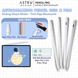 [Pencil 2 Pro] Bút cảm ứng chống chạm nhầm Stylus AstroMazing Bluetooth thế hệ Gen 2 3 4 thanh đậm dành cho iPad