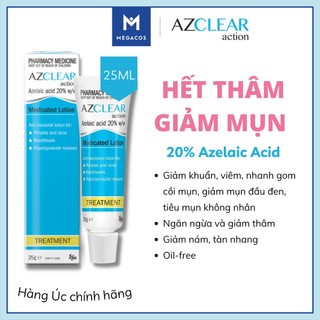 Kem bôi đa năng azclear giảm mụn mờ thâm 20% azelaic acid 25ml