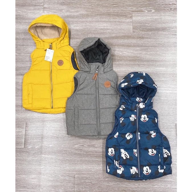 Áo gile phao H&M sz 2-10y