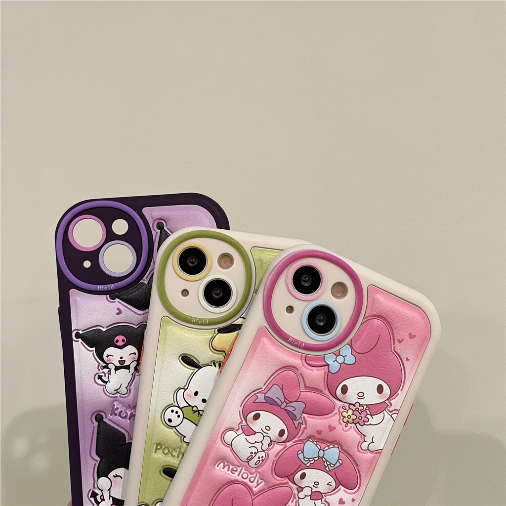 Ốp Điện Thoại Da Viền tpu Dẻo In Họa Tiết Hoạt Hình Góc Tròn Cho iphone 15 pro max 14 pro max 13 pro max 12 pro max