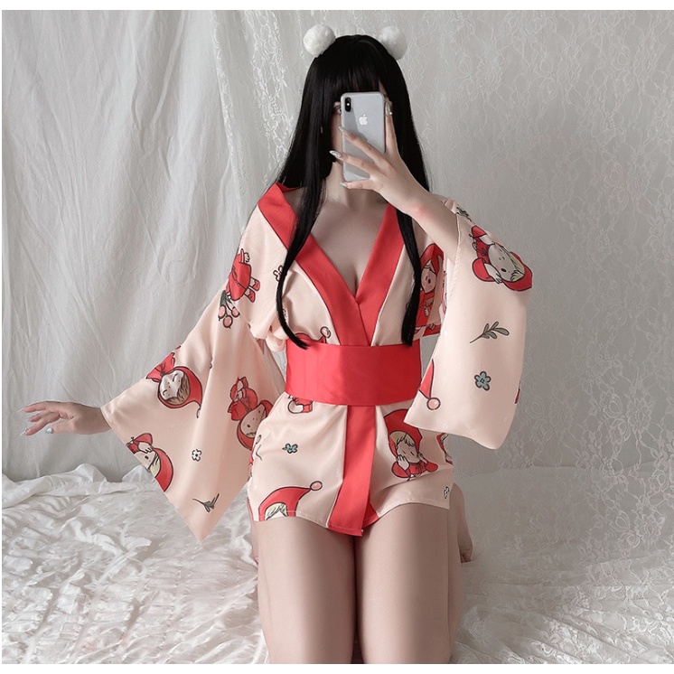 Bộ cosplay kimono phong cách Nhật bản anime hóa trang quyến rũ sexy gợi cảm cho nữ, che tên khi giao