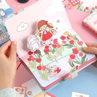 Sổ tay dễ thương (kèm giấy note và hình dán)