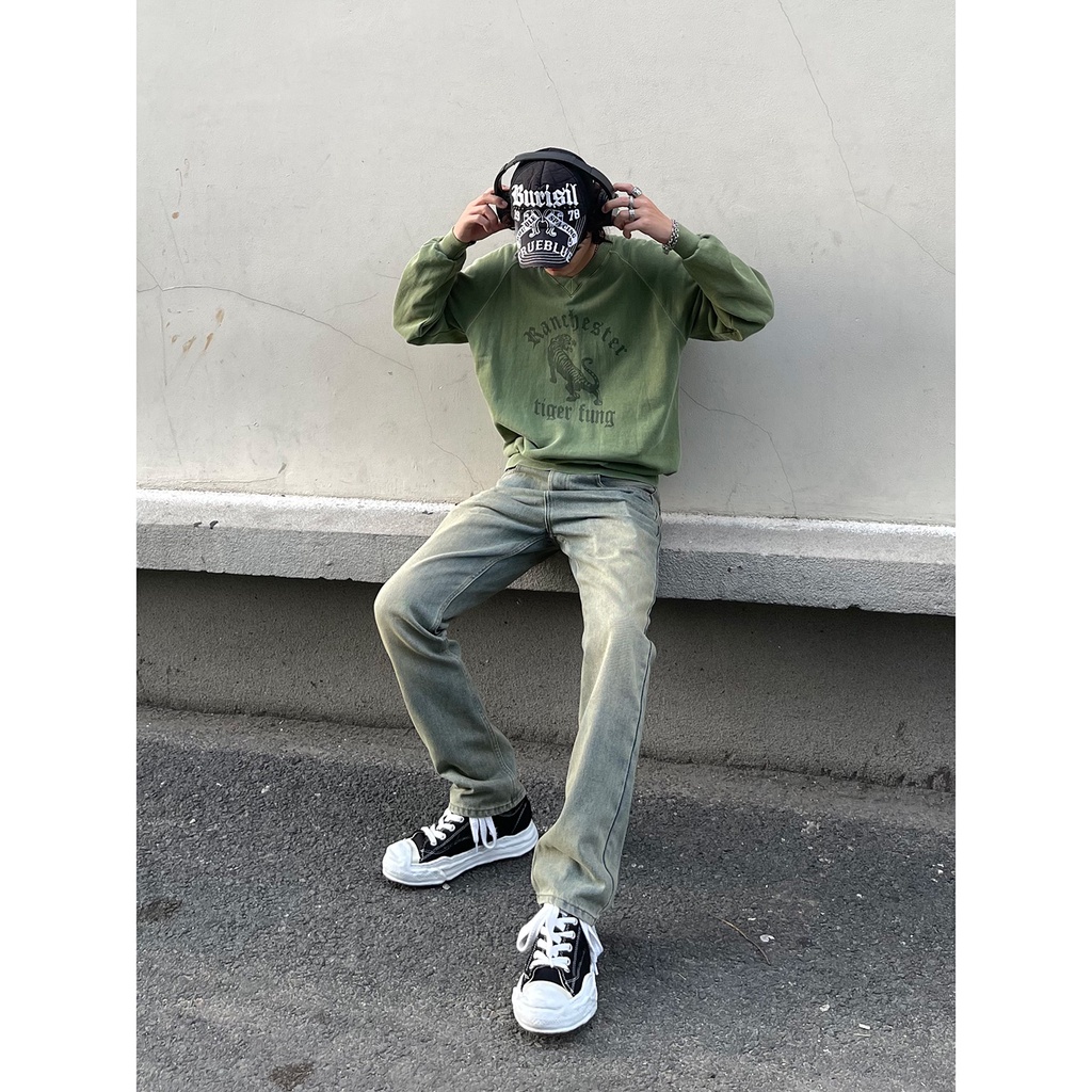 Quần Jeans The Denimaniac dáng suông màu Sand Blue SS23 - 921R Regular Fit