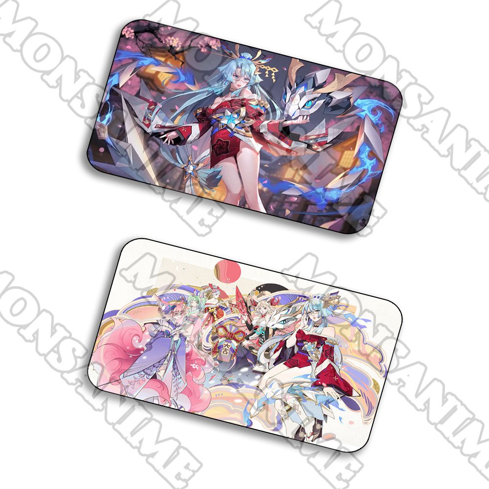 Ảnh card bo góc in hình Liên quân game Arena of Valor ver KIMONO thẻ bo viền 5*8cm anime chibi
