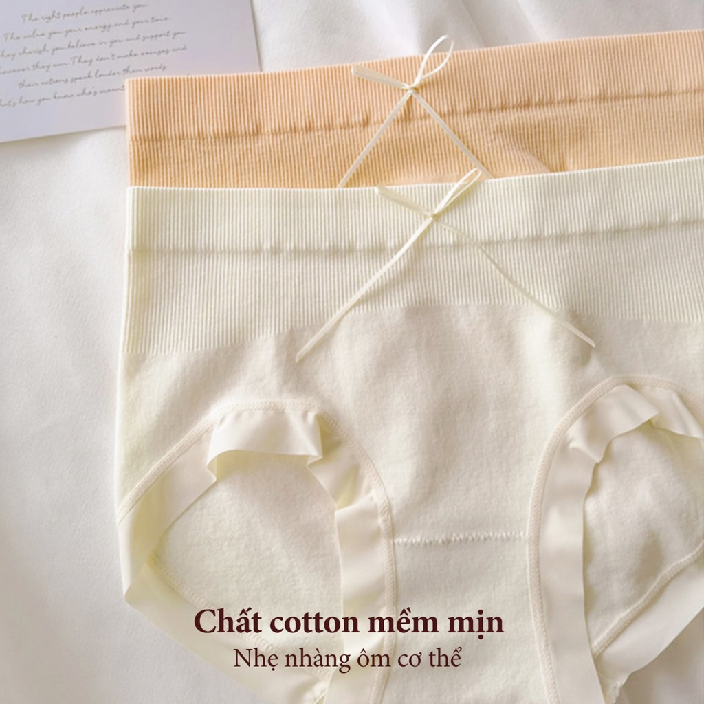 Quần lót nữ-Quần lót cotton thoáng khí co giãn 4 chiều Lylylorem QL211