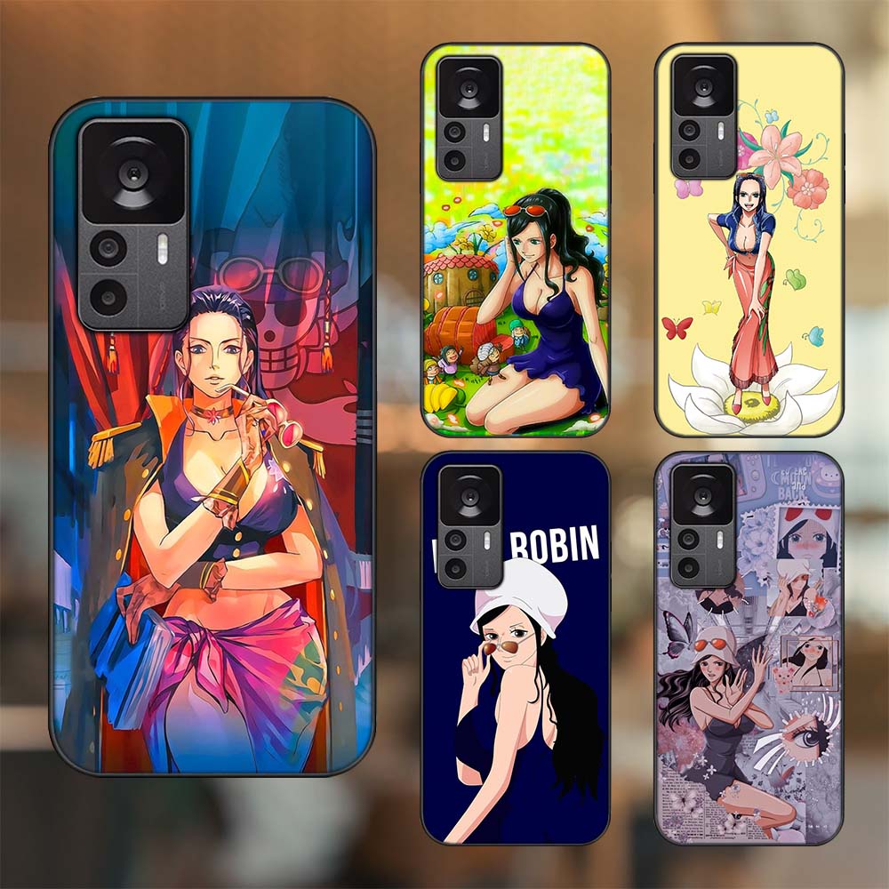 Ốp lưng Xiaomi 12T Pro viền đen in hình Nico Robin One Piece Đảo Hải Tặc
