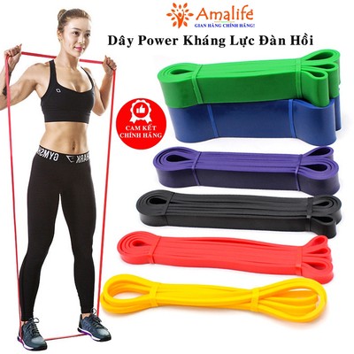 Dây Kháng Lực Đàn Hồi Cao Su Power Band Đa Năng Hỗ Trợ Tập Luyện Thể Thao, Lên Xà, Tập Tay Chân Mông Chính Hãng Amalife