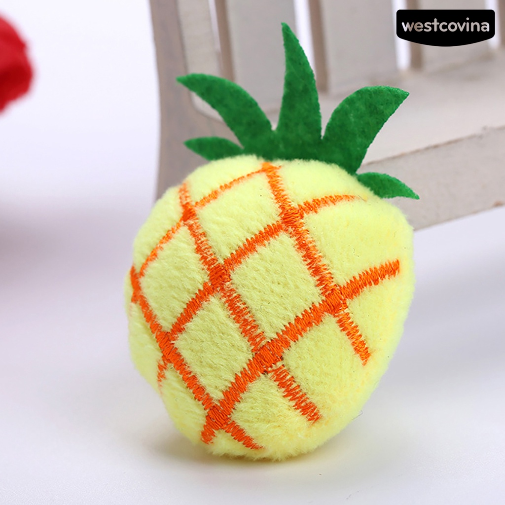 [COD]♘Đồ Chơi Nhai Hình Củ Cà Rốt Trái Cây Dễ Thương Cho Mèo Cưng