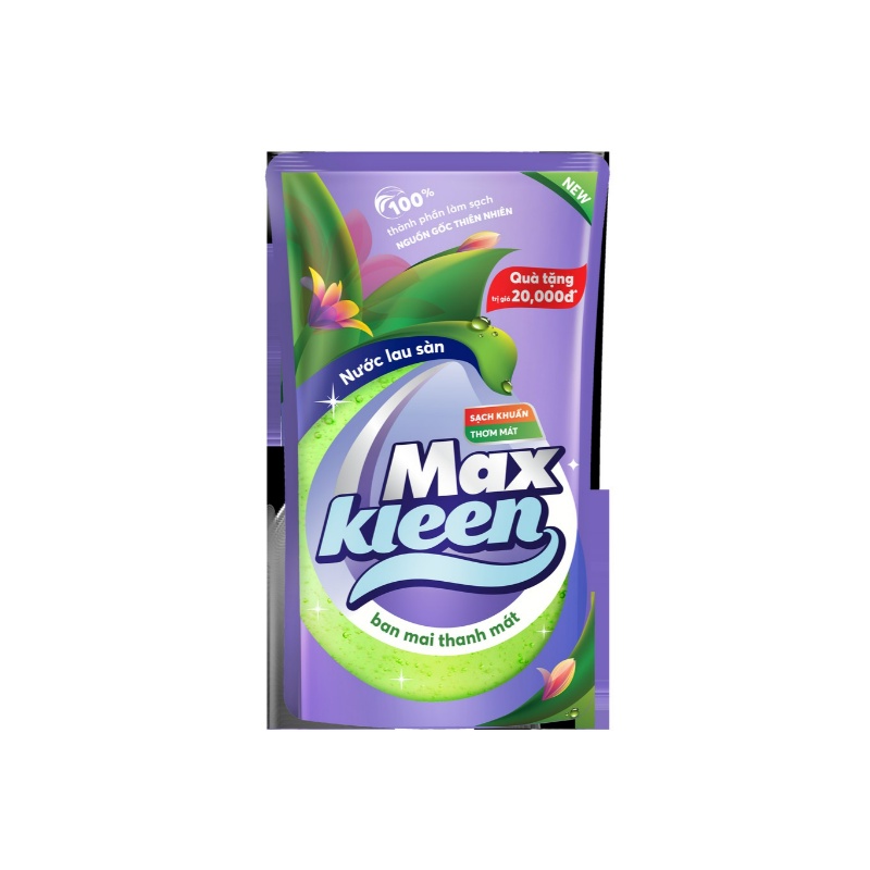 [HC GIFT] Túi Nước Lau Sàn MaxKleen 600g Hương Ban Mai Thanh Mát