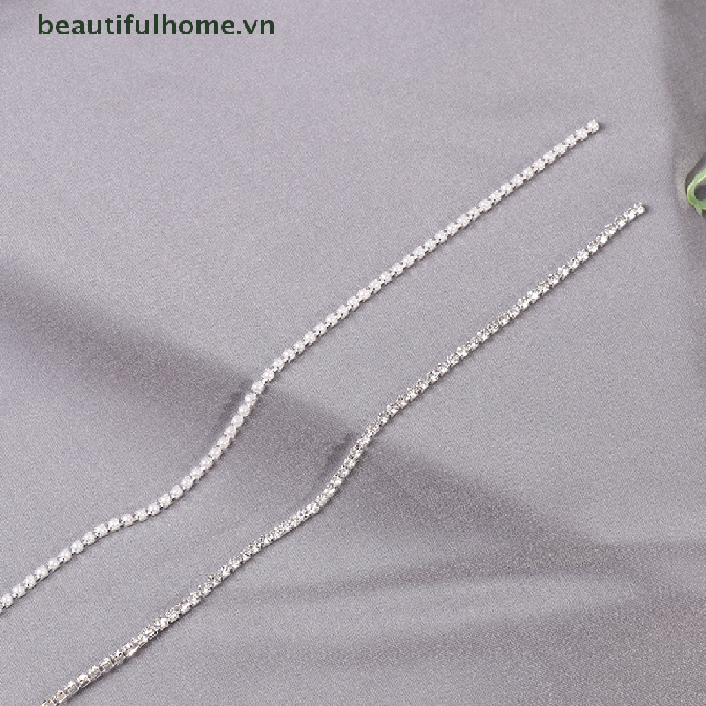 Dây Xích Kim Loại Vàng / Bạc 23cm Trang Trí Móng Tay Nghệ Thuật Thời Trang