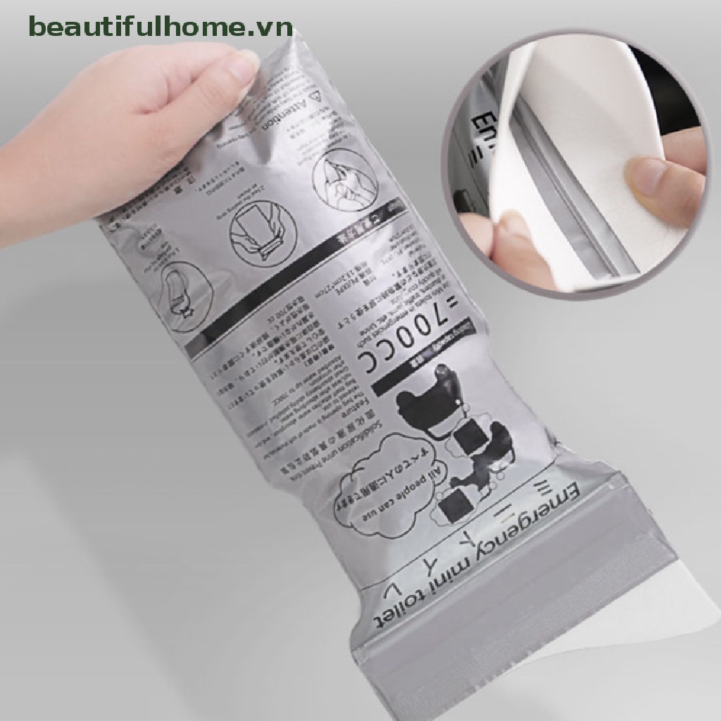 Set 1 / 4 Túi Đi Vệ Sinh Khẩn Cấp Mini 700Ml Tiện Dụng