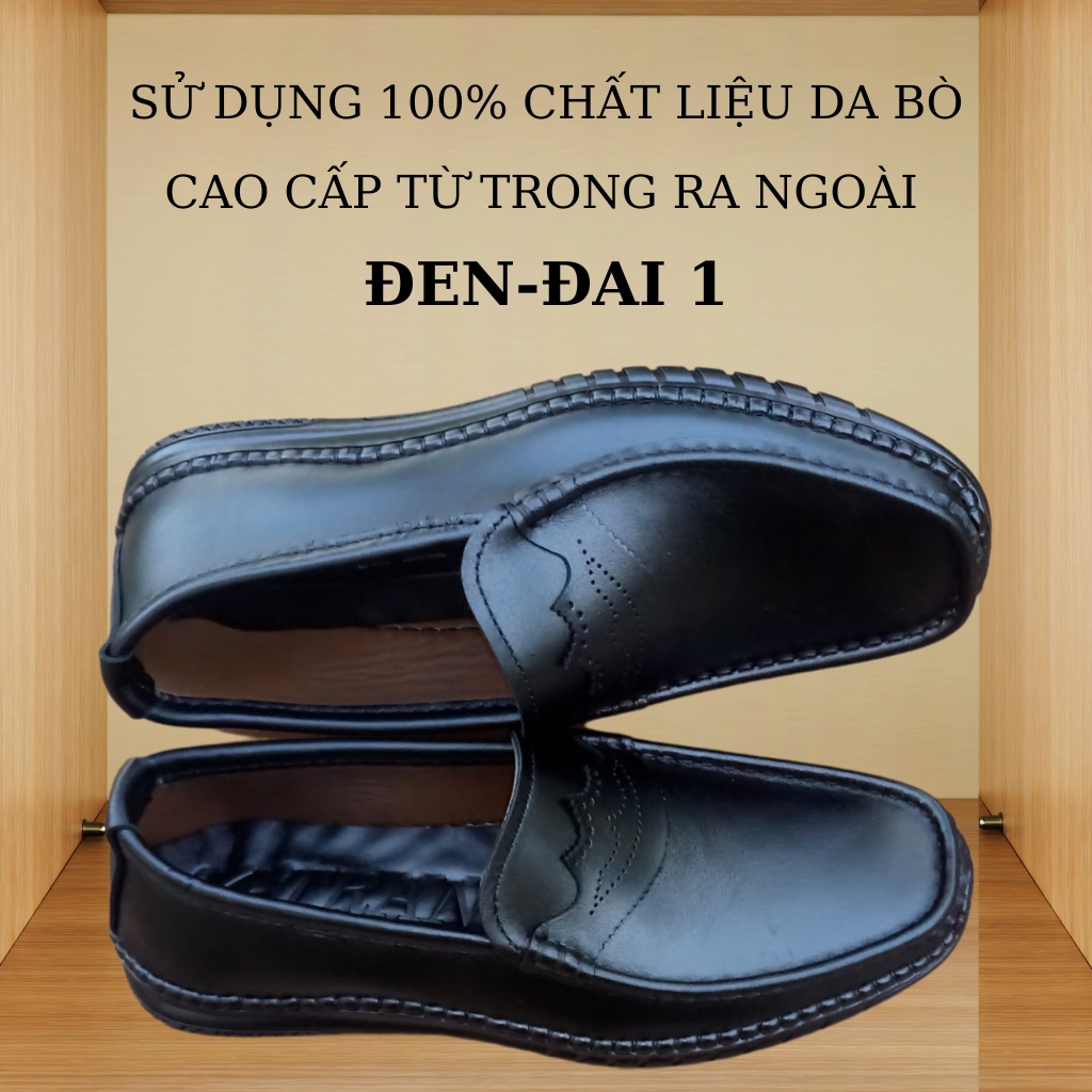 Giày lười da nam mã K269,giày da nam cao cấp,dòng sản phẩm thủ công thượng hạng,chất da bò nhập khẩu với màu đen và nâu.