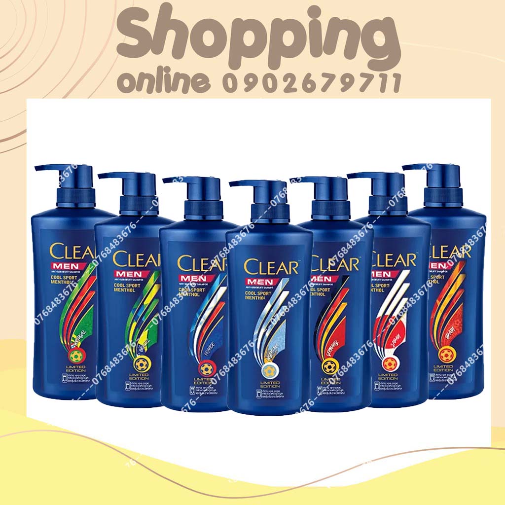 Dầu gội Clear Thái Lan 400ml - 480ml Nhiều Màu Lựa Chọn