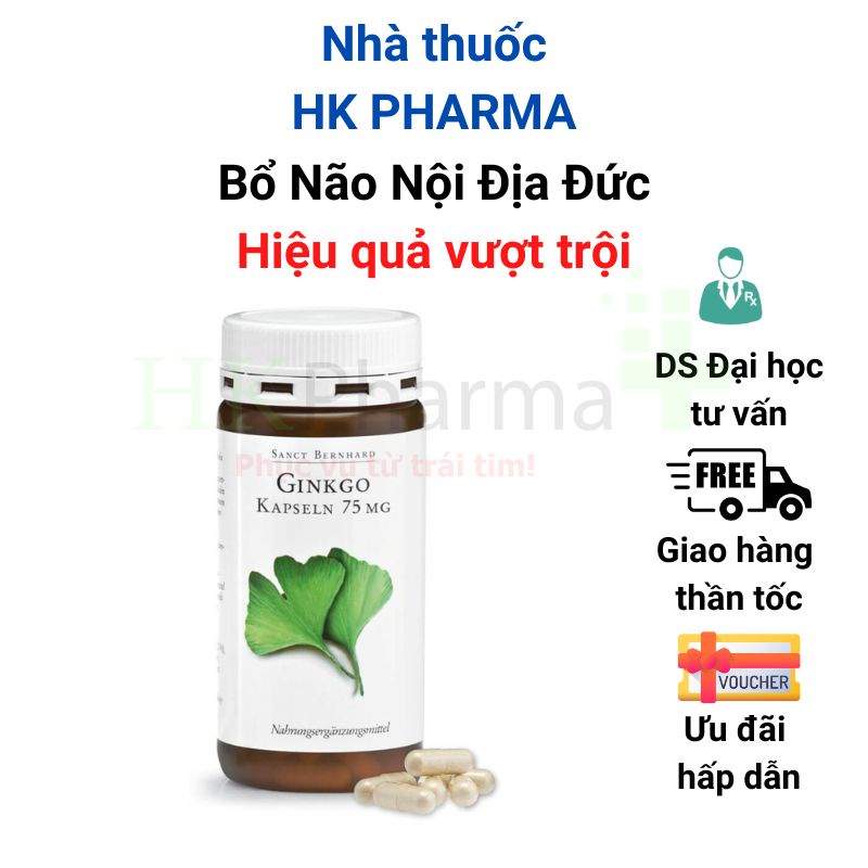 Viên Bổ Não Nội Địa Đức Ginkgo Kapseln 75mg Hộp 240 Viên