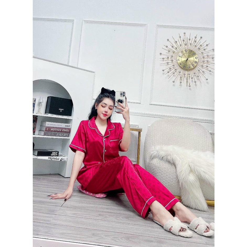 Đồ Ngủ pijama quần dài áo có túi , bigsize 60-75kg, quần có túi , Đồ Bộ tiểu thư dễ thương  chipchip90 M00190