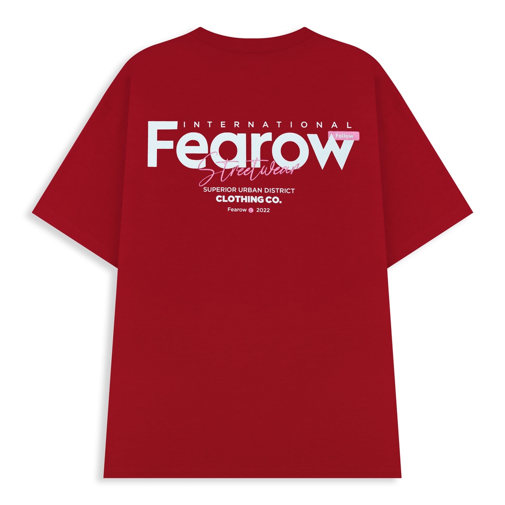 Áo thun nam nữ local brand unisex Fearow Multifont / Màu Đỏ - ATF1005 | BigBuy360 - bigbuy360.vn