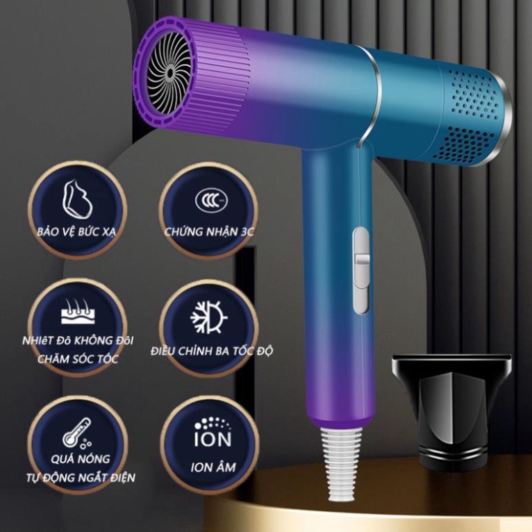 Máy sấy tóc 2 chiều nóng lạnh công suất lớn Concept, máy sấy tóc ion âm, chăm sóc tóc mềm mượt-CN29