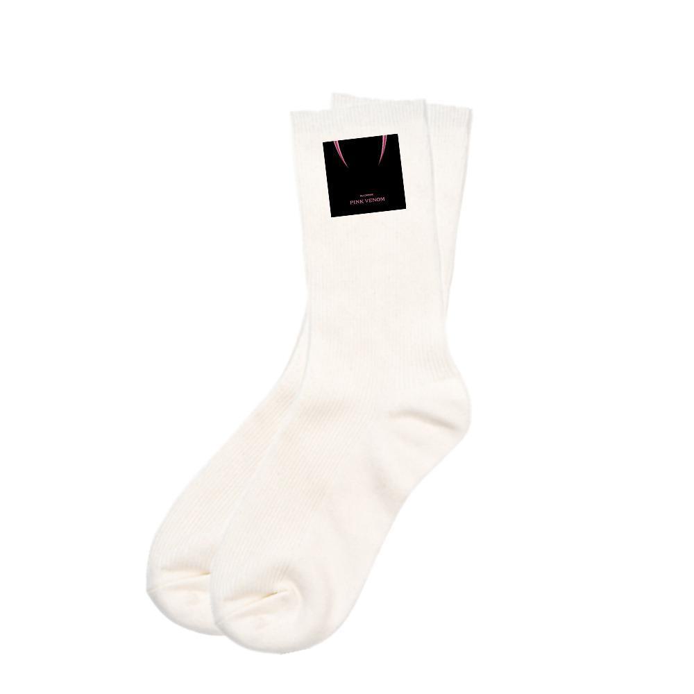 Tất Cotton Dài In Chữ BLACKPINK / Venom Giữ Ấm Mùa Thu Đông