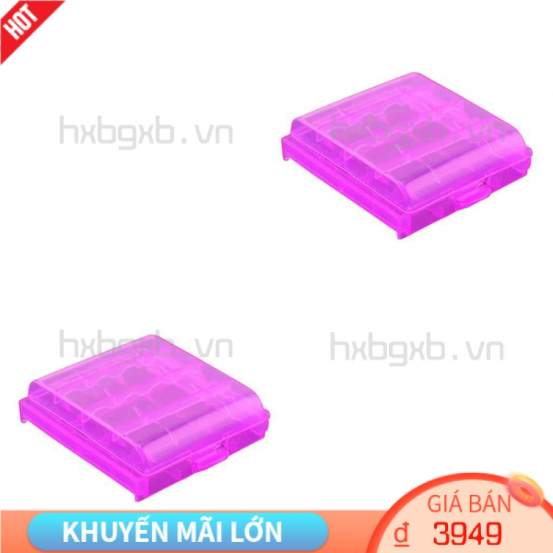 1 / 2 / 3 / 5 Hộp Nhựa Trong Suốt Đựng Pin 4xAA 5xAAA