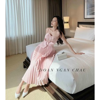 Đầm hoa dập ly siêu đẹp