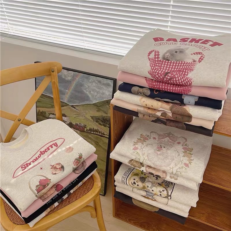 •PRE-ORDER•  SWEATER SHIRT HÌNH GẤU THỎ