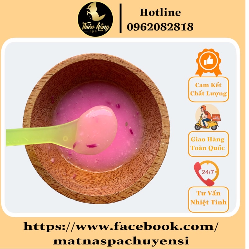 1KG Mặt Nạ Collagen Hoa Hồng Cánh - Hàng Chuyên Dùng Cho Spa - TMV