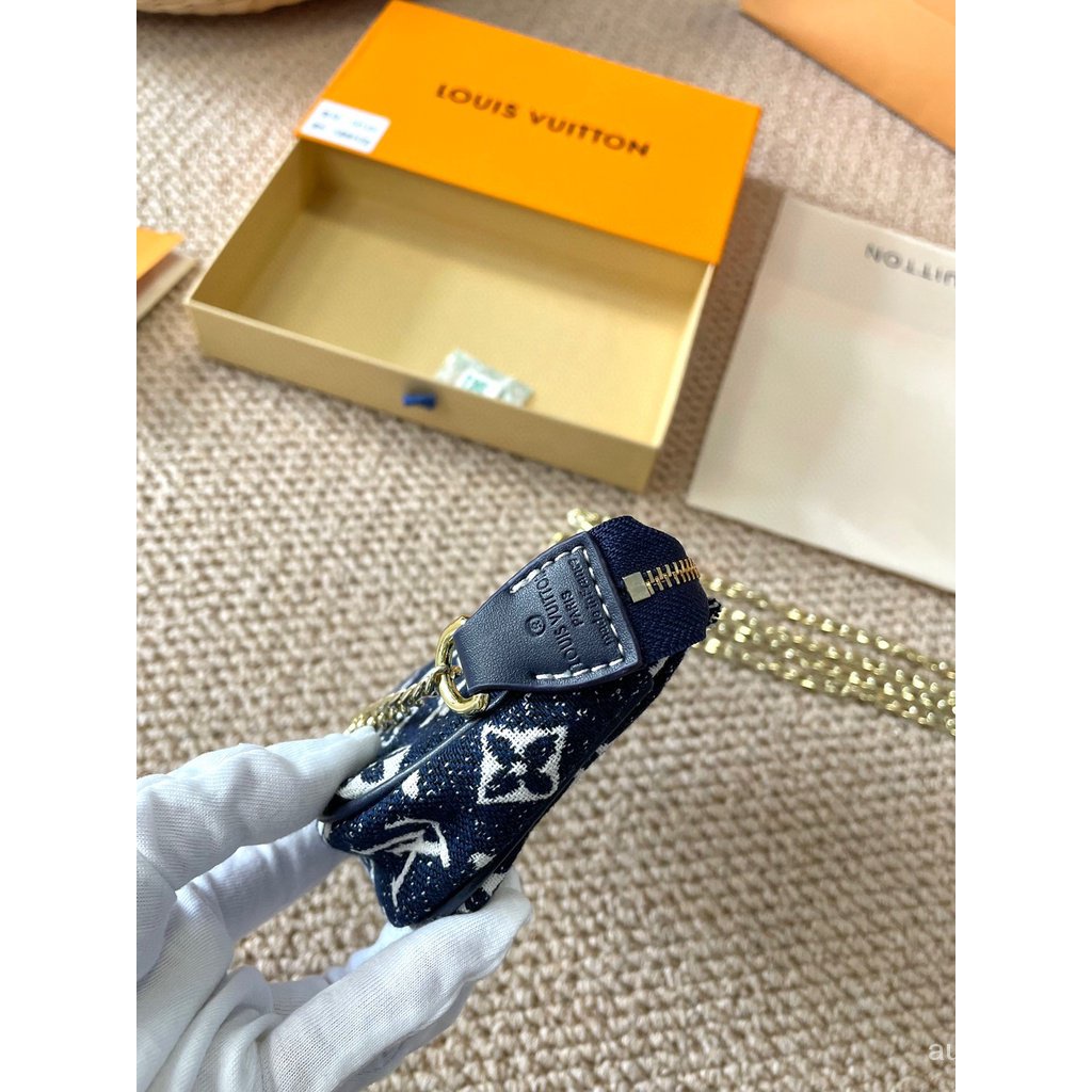 Túi Đựng Mạt Chược mini Lv Dây Đeo Vai Dài 15.9cm XLR8