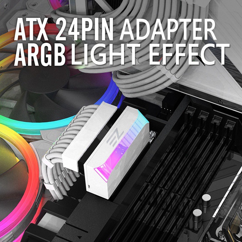 Bo Mạch Chủ ATX 24Pin ARGB 5V Kèm Dây Cáp Nguồn DIY