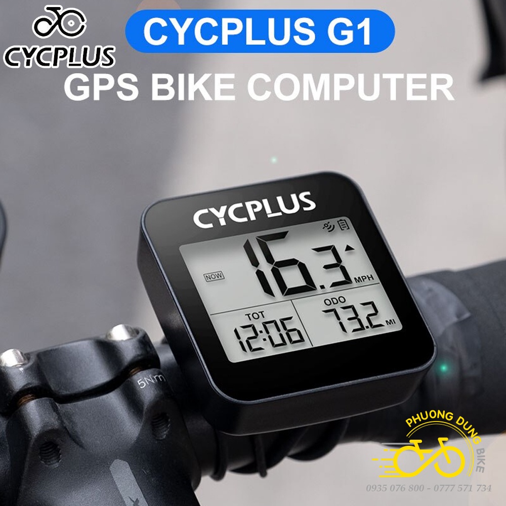Đồng hồ đo tốc độ xe đạp định vị vệ tinh GPS CYCPLUS G1