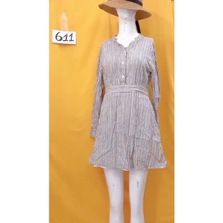 đầm sơmi kẻ sọc size S/M-. S611