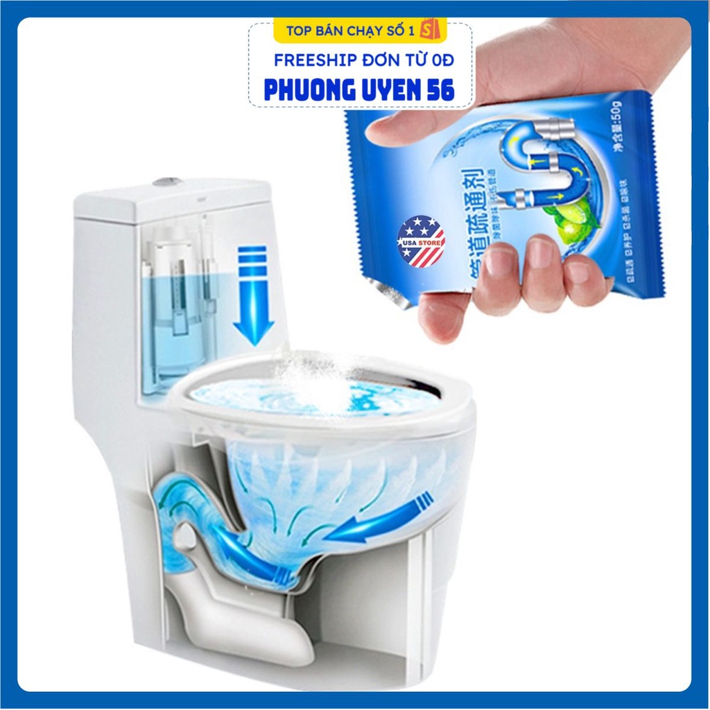 (Video Review) Gói Tẩy Rửa Sạch Vệ Sinh Đường ỐNG CỐNG RENEW - Làm Tan Cặn Bẩn, Rác Thông Tắc Bồn Cầu Toilet, Rửa Bát