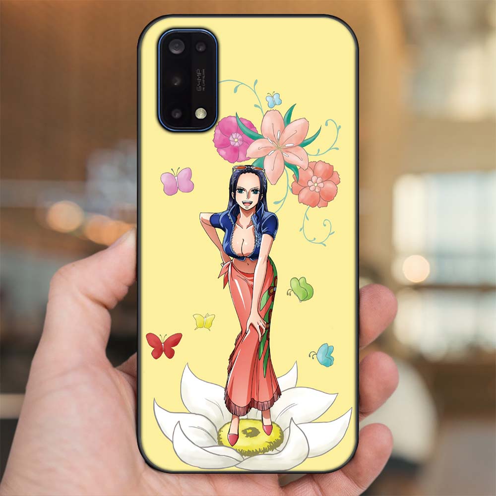 Ốp lưng Realme 7 Pro viền đen in hình Nico Robin One Piece Đảo Hải Tặc