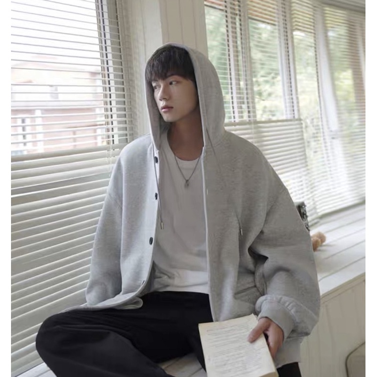 Áo khoác trơn cúc bấm TTA877