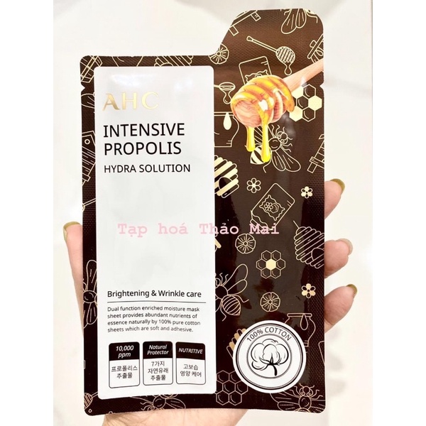 Mặt nạ AHC Pure Cotton Intensive Propolis 25ml